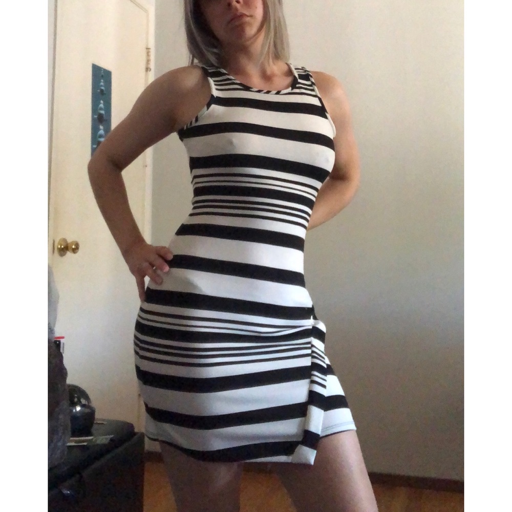 Body con striped dress